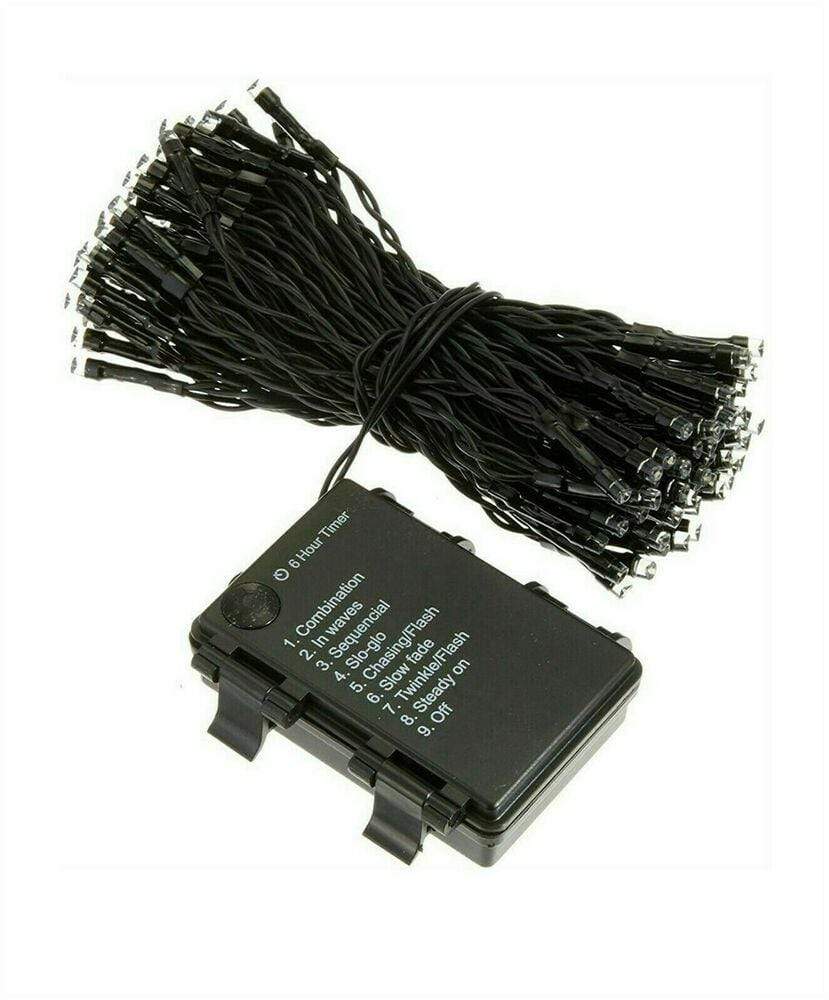 Battery-Powered 50 LED Outdoor Christmas String Lights