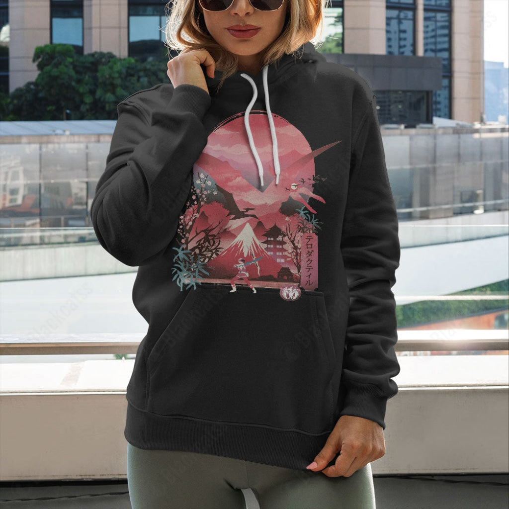 Pink Ranger Ukiyo Custom Graphic T-Shirt