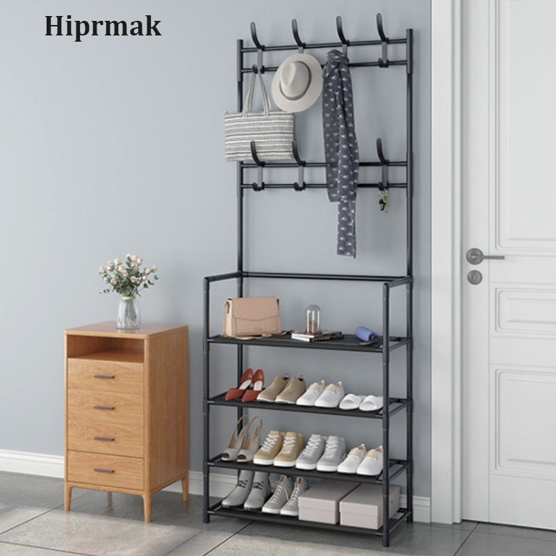 Modern Living Room Coat Rack with Storage