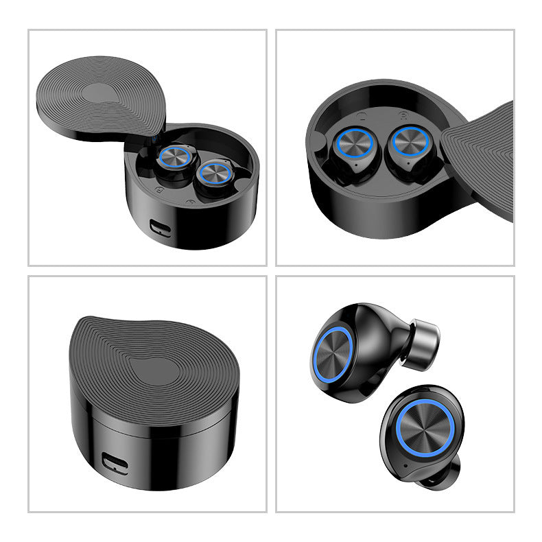 Wireless Bluetooth Sports Headphones with Battery Display and Voice Control