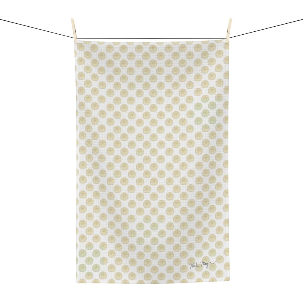 Vibrant Watercolor Sand Dollar Kitchen Towel