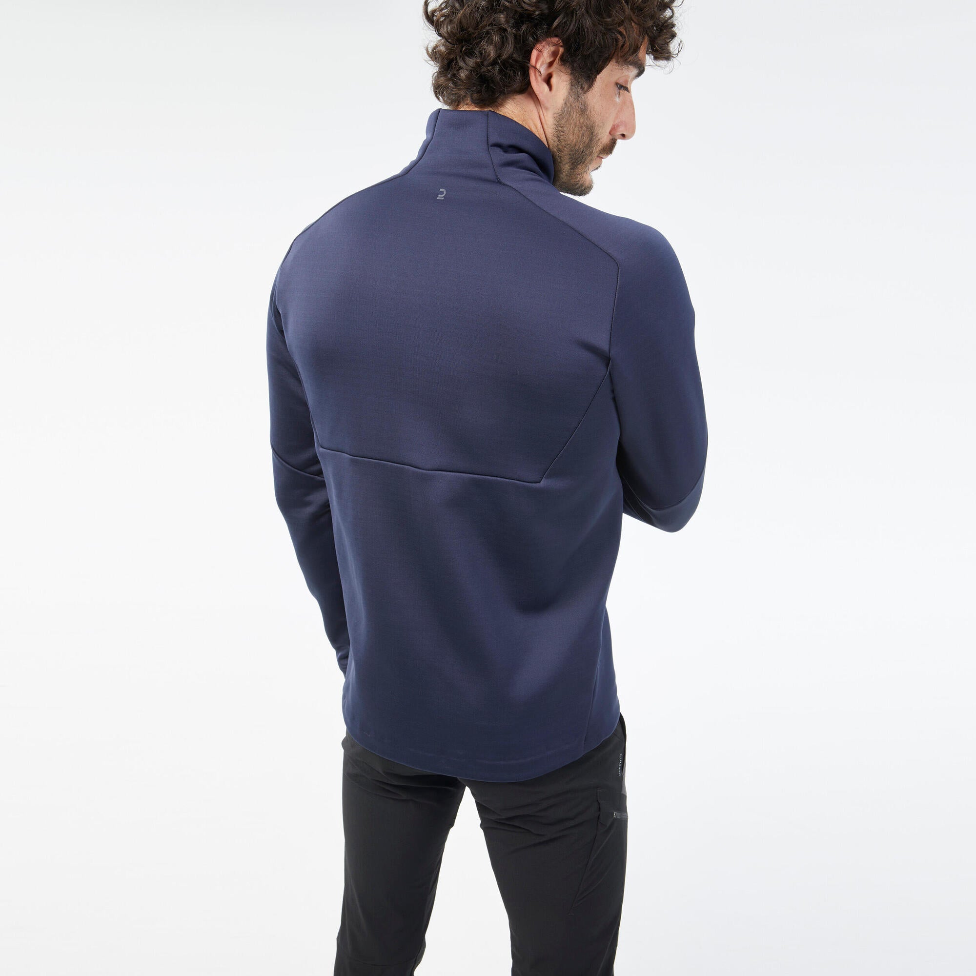 Men's Lightweight Breathable Hiking Fleece Jacket - MH520 Blue