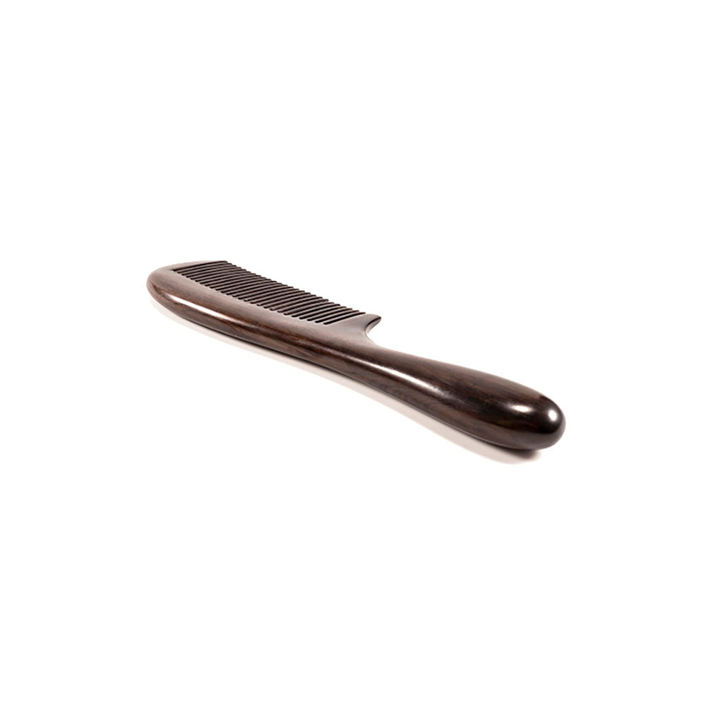 African Blackwood Handcrafted Massage Comb for Health Hair Therapy