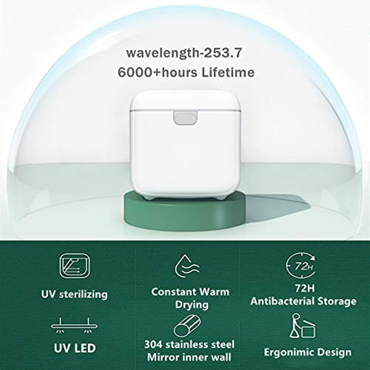 GROWNSY UV Sterilizer and Dryer for Baby Bottles and More