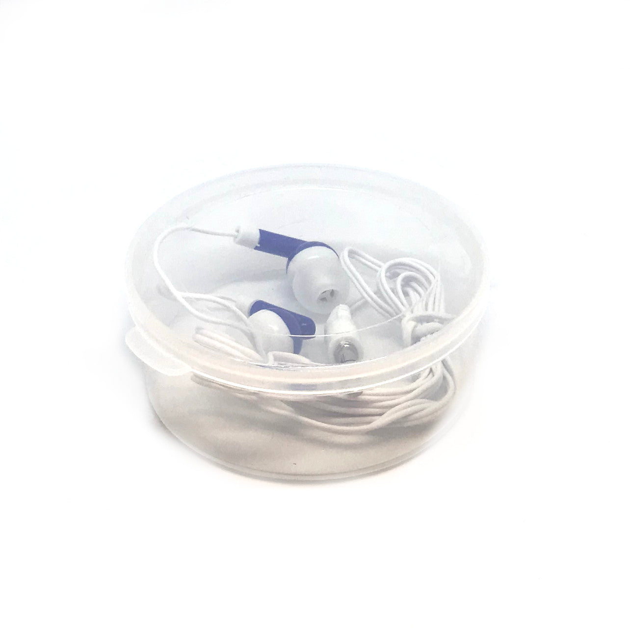 High-Quality Royal Blue Stereo Earbud Headphones