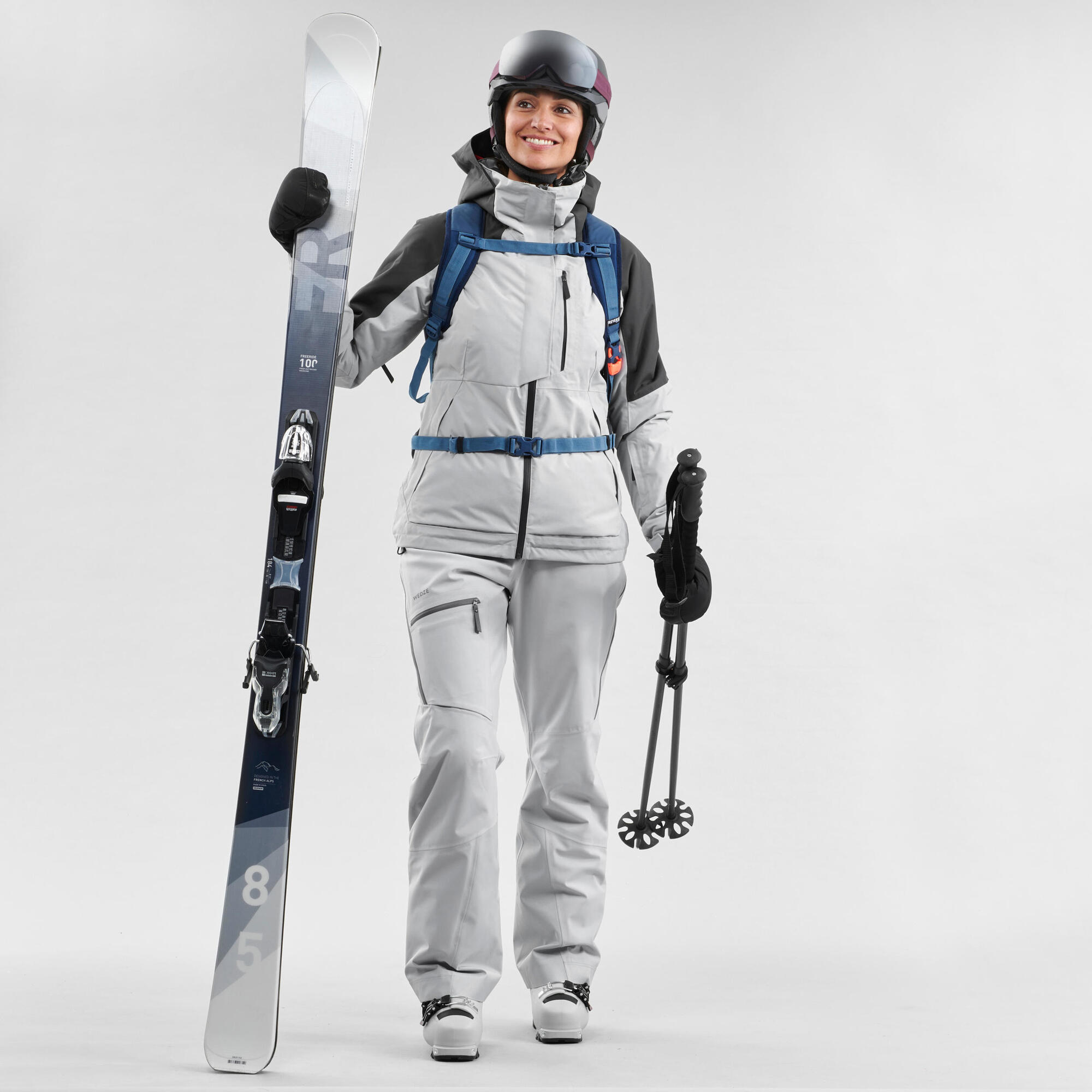 Women's Freeride Ski Jacket - Wedze FR100