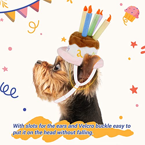 Namsan Pet Birthday Hat - Adorable Cake Themed Accessory for Cats and Dogs