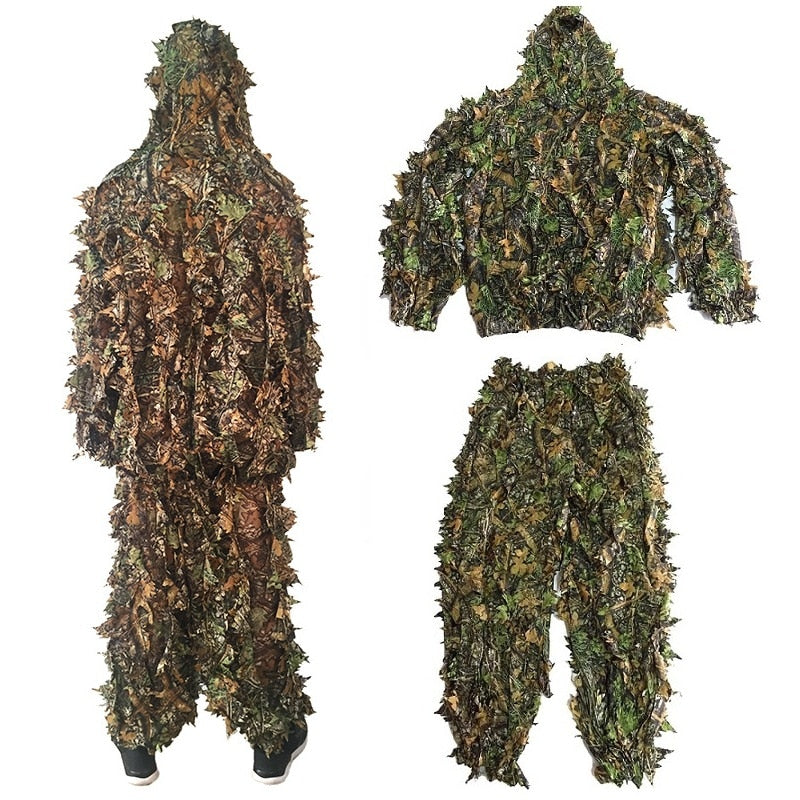Unisex Camouflage Ghillie Suit for Outdoor Activities