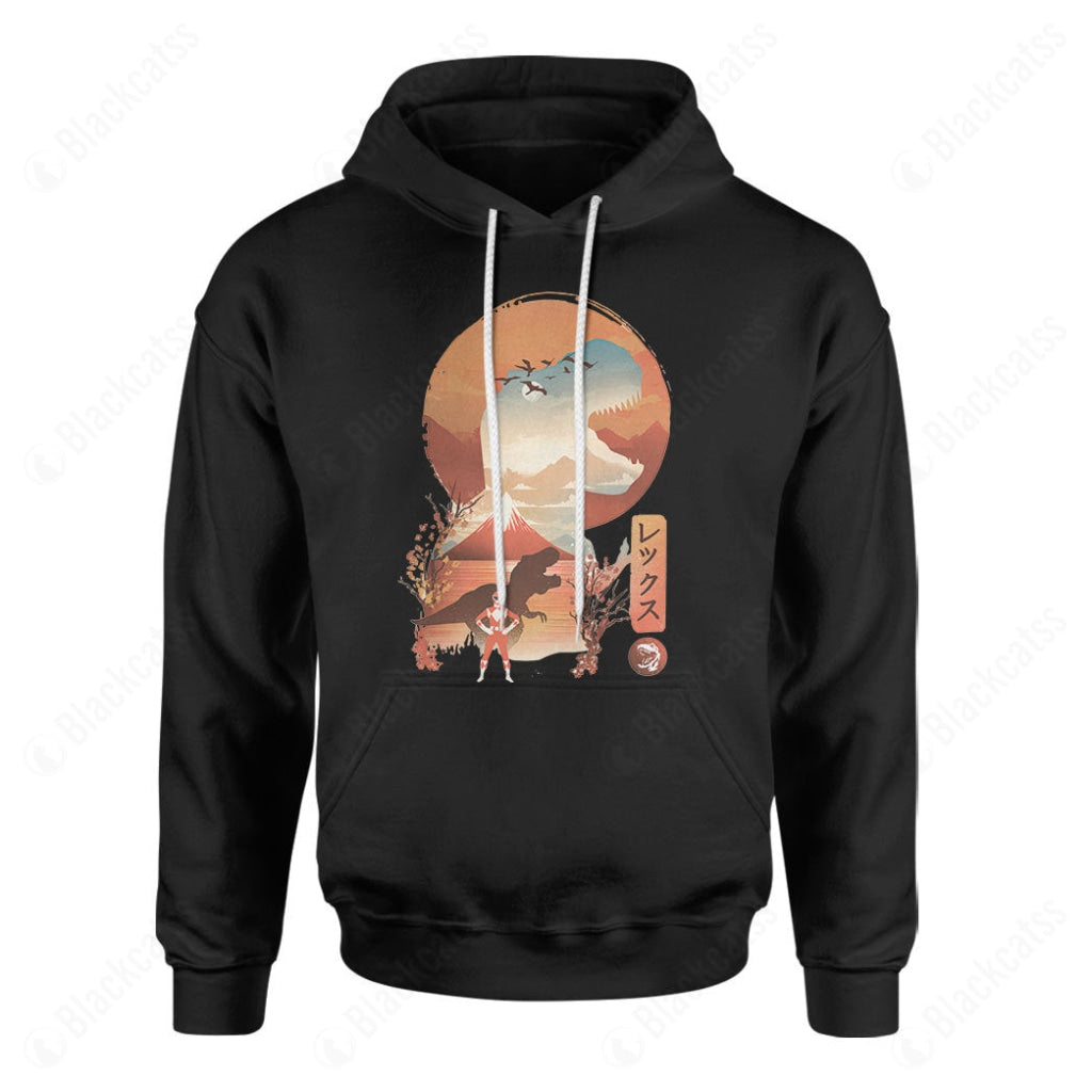 Red Ranger Ukiyo Custom Graphic T-Shirt