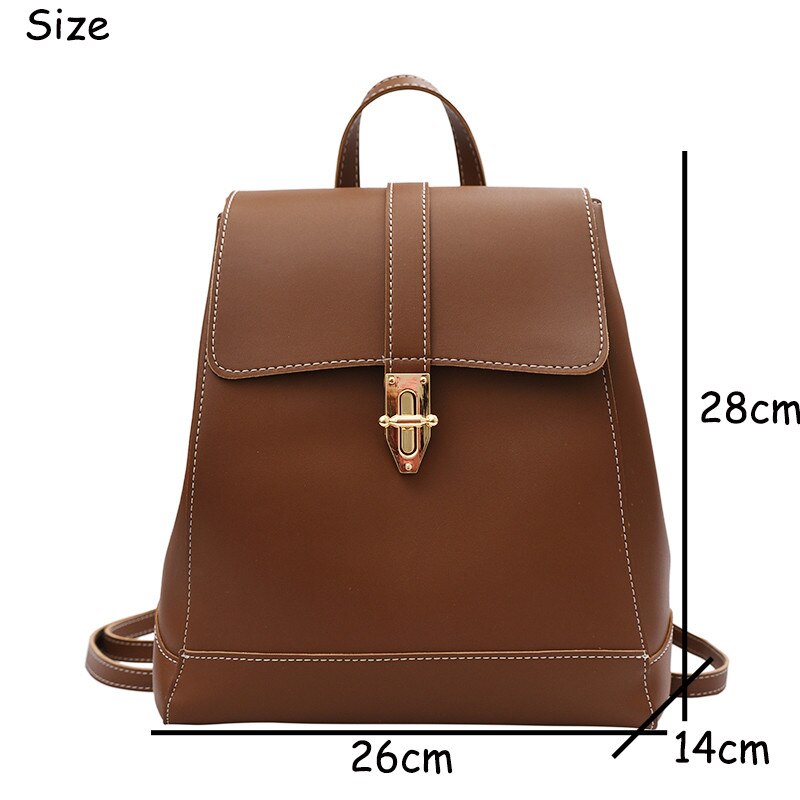 Kukombo Designer Women's Backpack, Soft PU Leather, Multifunction School Bag