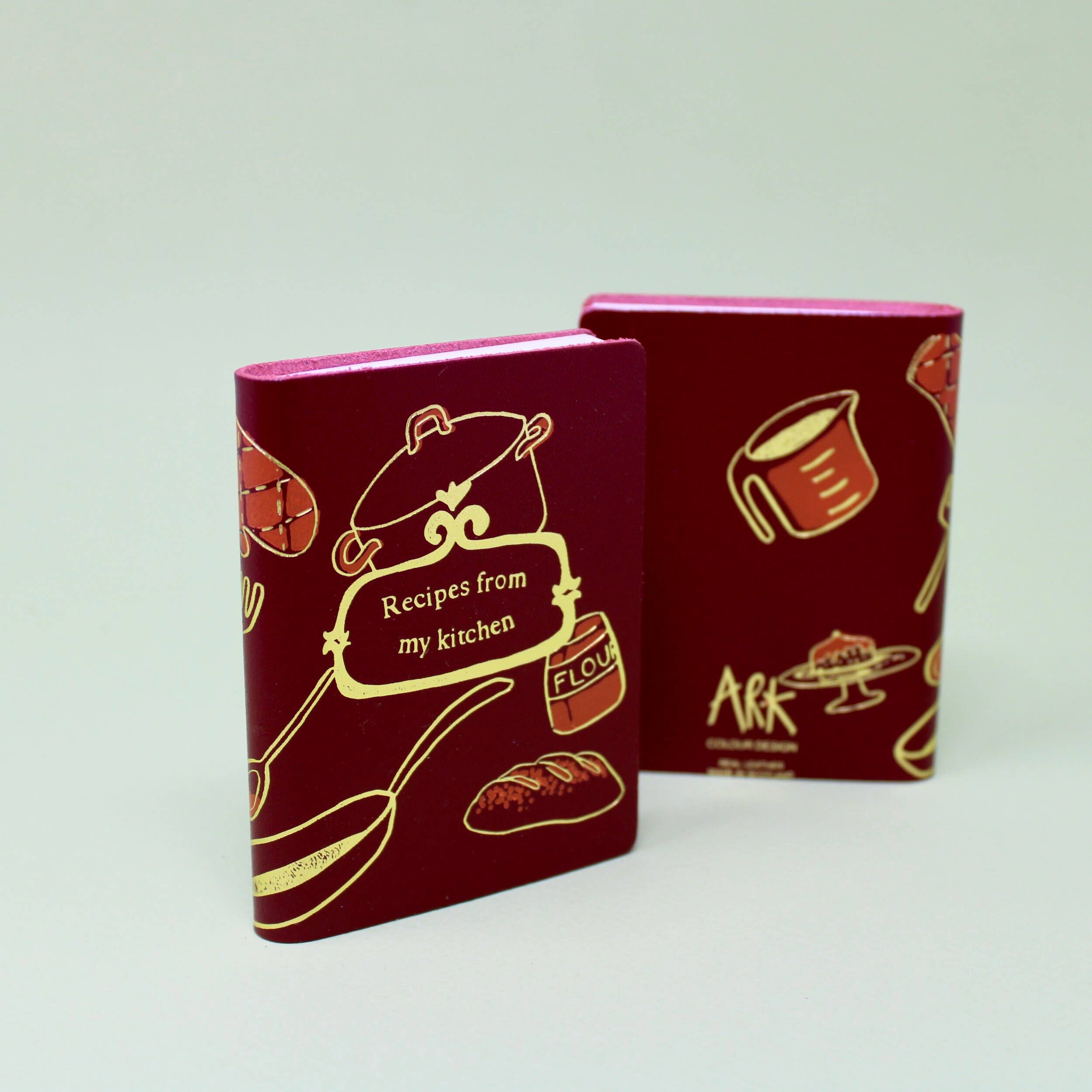 Embossed Leather Journal - Kitchen Recipe Collection