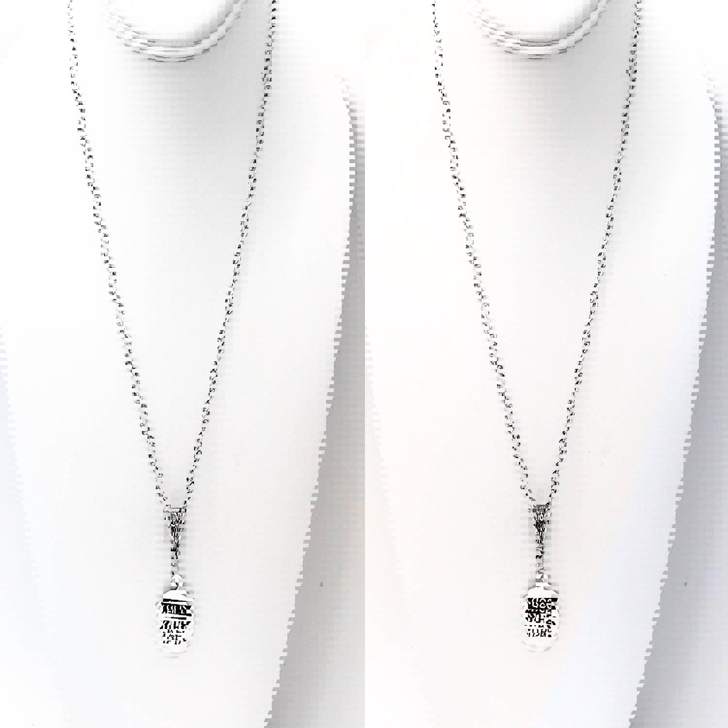 Inspirational "Choose to Be Happy" Stainless Steel Necklace
