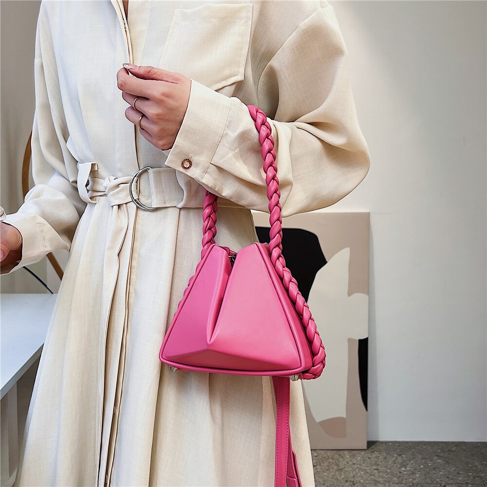 Kukombo Braided Handle Mini Crossbody Bag