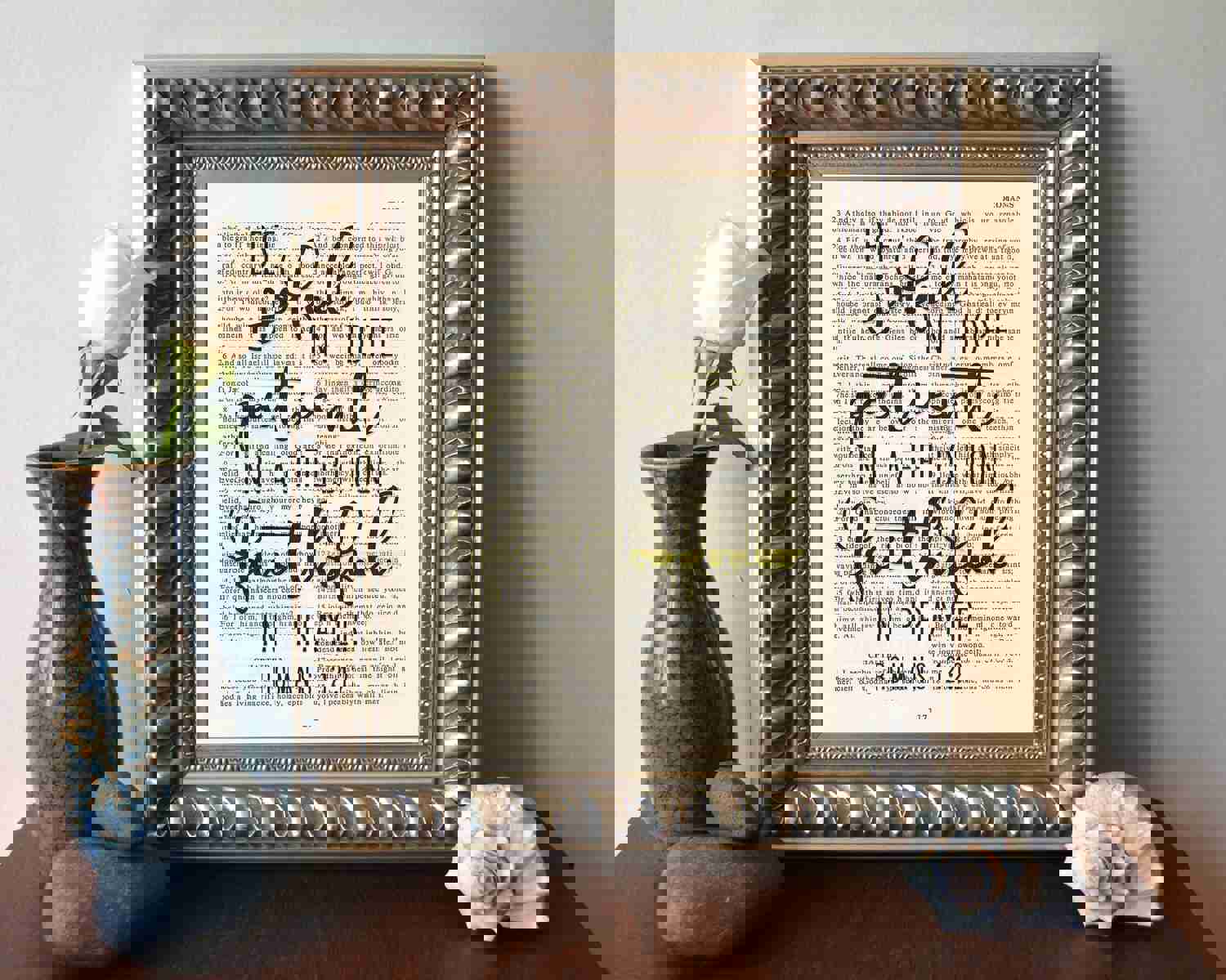 Inspirational Romans 12:12 Christian Art Print