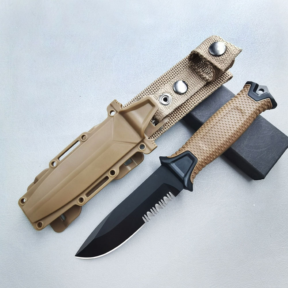 Rugged Outdoor Tactical Knife for Hunting, Self-Defense, and Survival