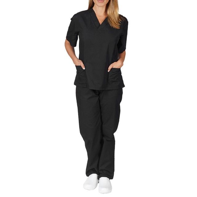 High-Quality Unisex Nursing Scrubs with Elasticity and Comfort