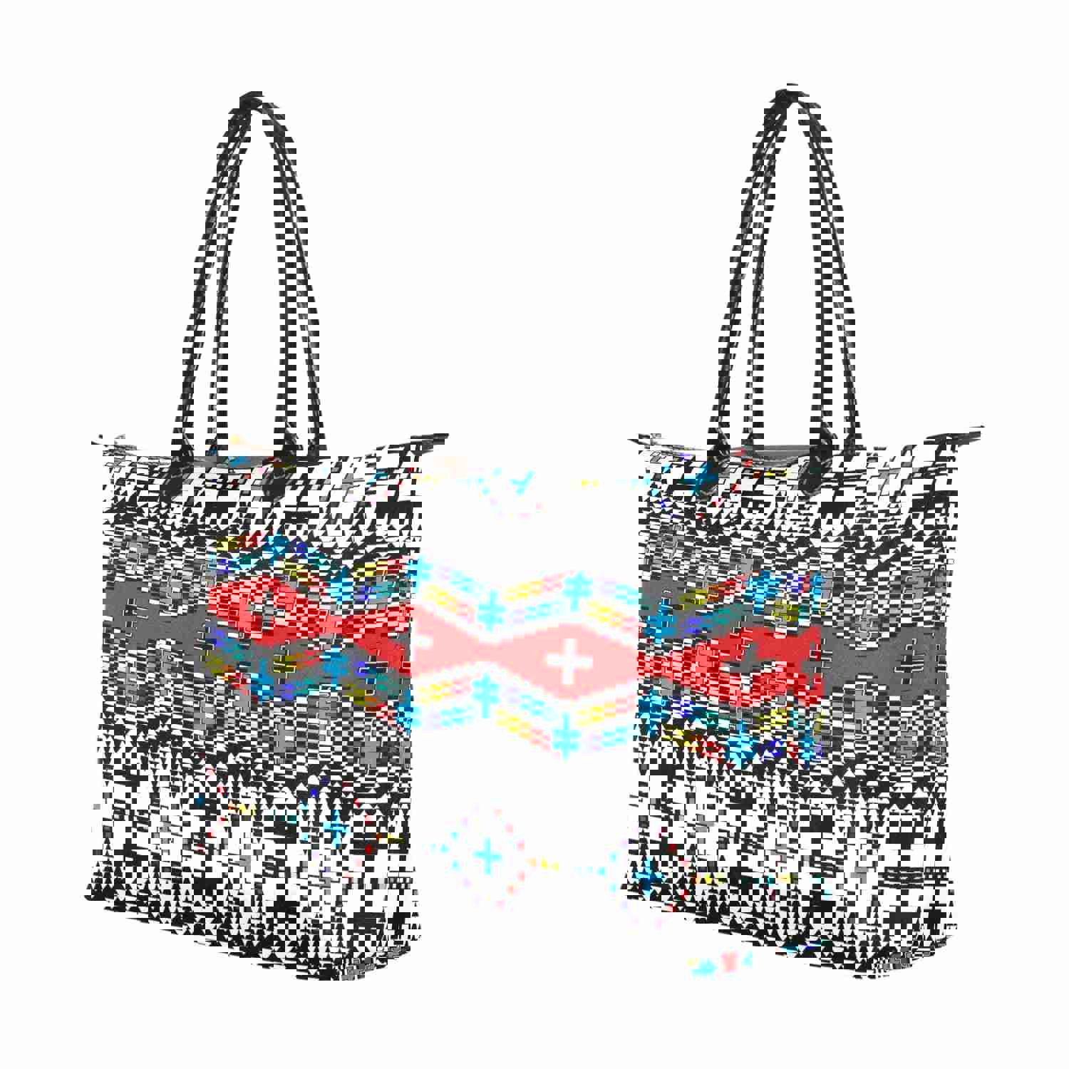 Stylish Dragonflies Nylon Single-Shoulder Lady Handbag