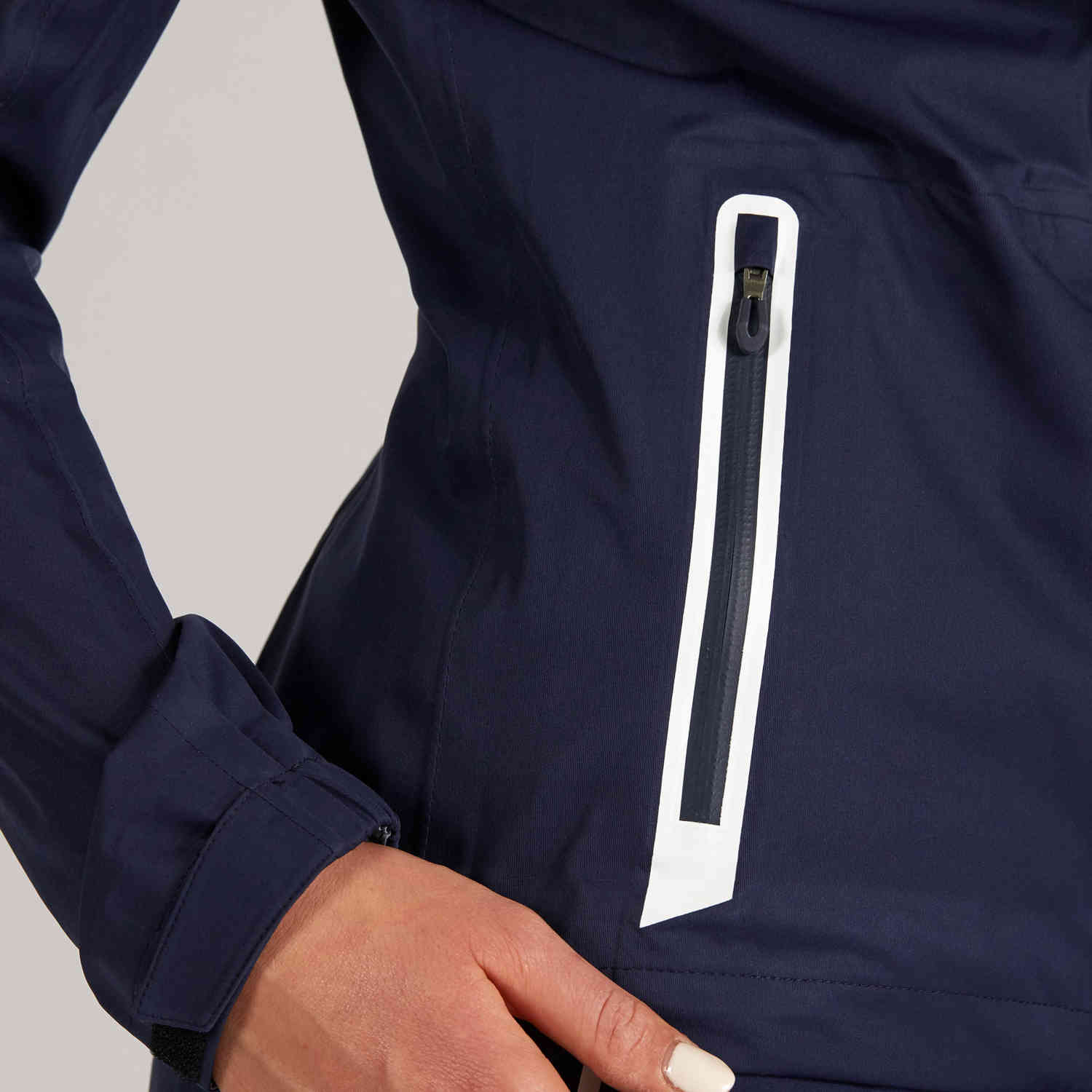 Women's Golf Waterproof Jacket - RW500 Navy Blue