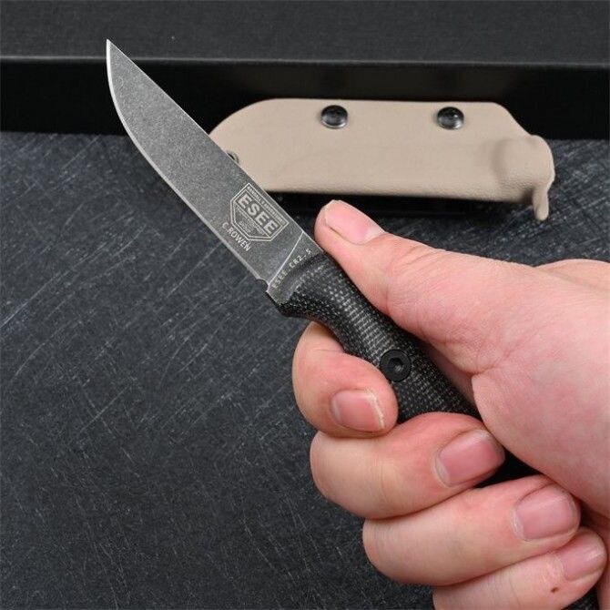 Rugged DC53 Steel Fixed Blade Survival Knife with Kydex Sheath
