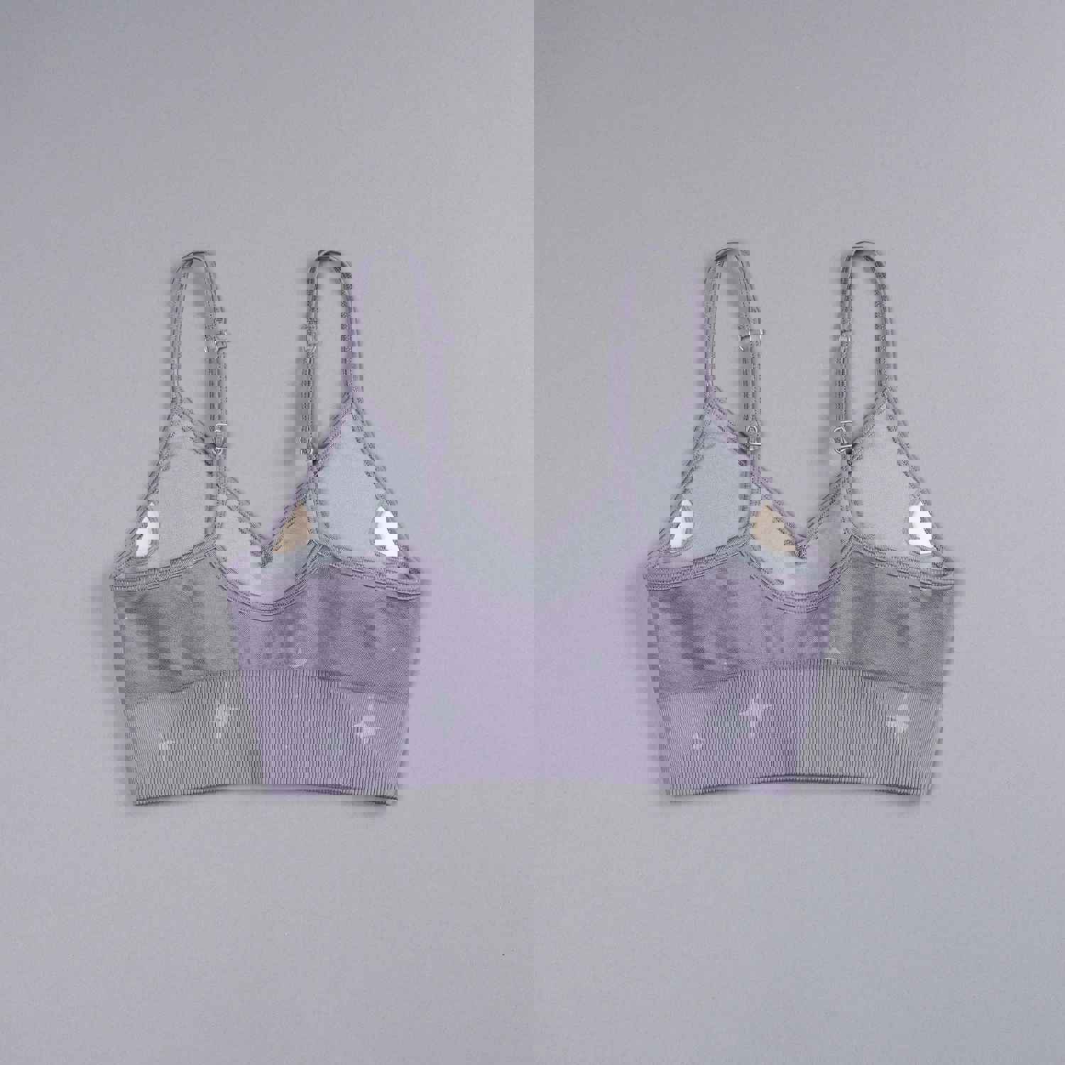Stylish Purple Stonery Night Seamless Sports Bra
