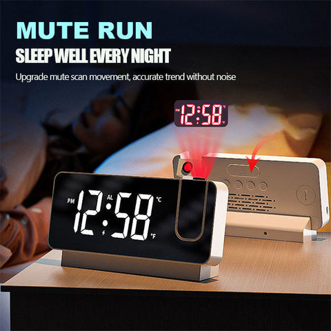 Advanced Smart LED Projection Alarm Clock