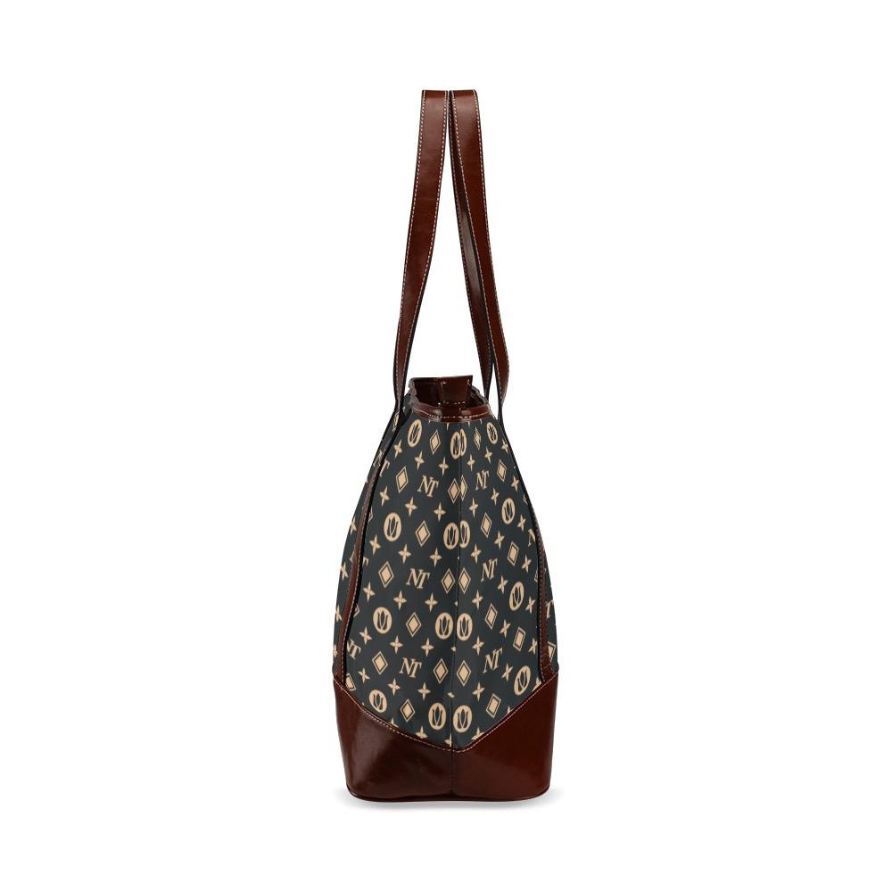 Fancy NT Black Tote Handbag - Stylish & Waterproof