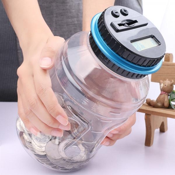 Smart Digital Piggy Bank with LCD Display for Kids and Adults