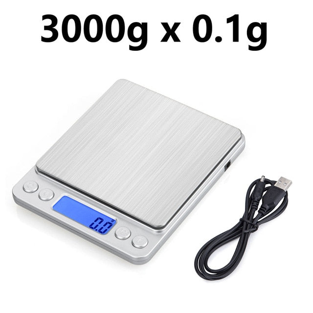 Upgraded Digital Kitchen Scale with USB Power and Stainless Steel Platform