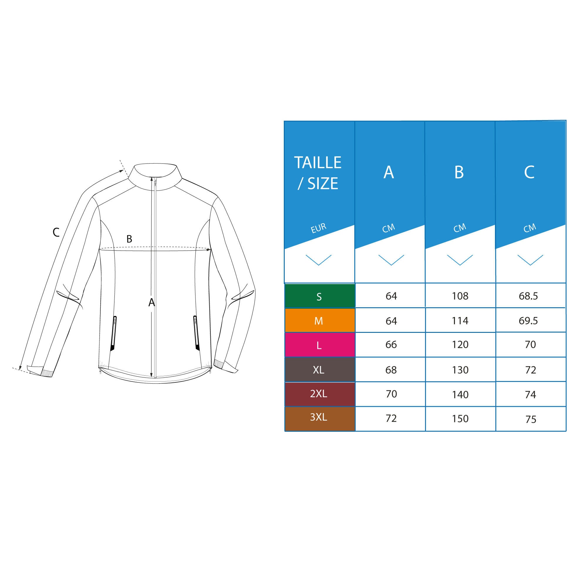 Men's Golf Waterproof Jacket - RW500 Navy Blue