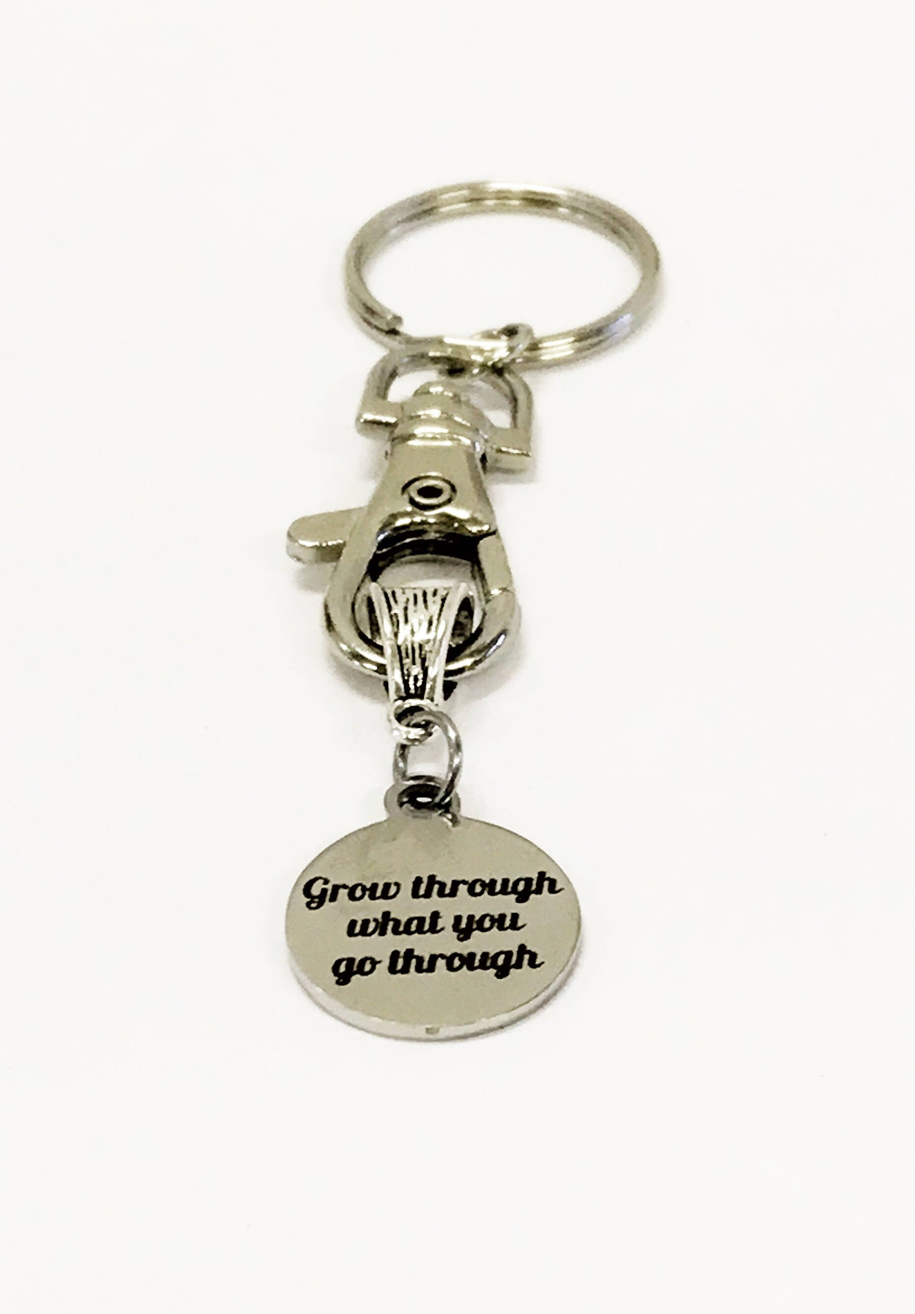 Inspirational Keychain - Overcome Challenges with Style