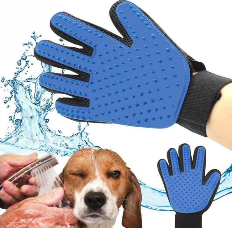 Silicone Pet Grooming Glove - Deshedding & Massage for Dogs & Cats