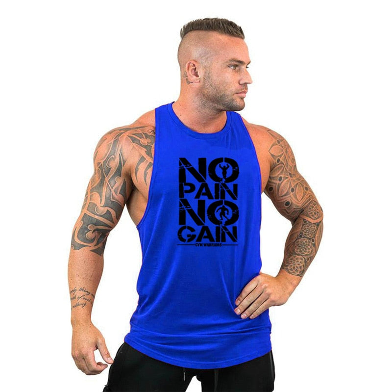 Men's Gym Hooded Tank Top, Cotton Sleeveless Vest for Fitness & Sports