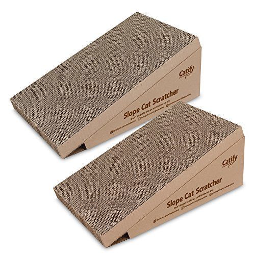 Premium Durable Cat Scratcher Set - Eco-Friendly Cardboard for Active Play