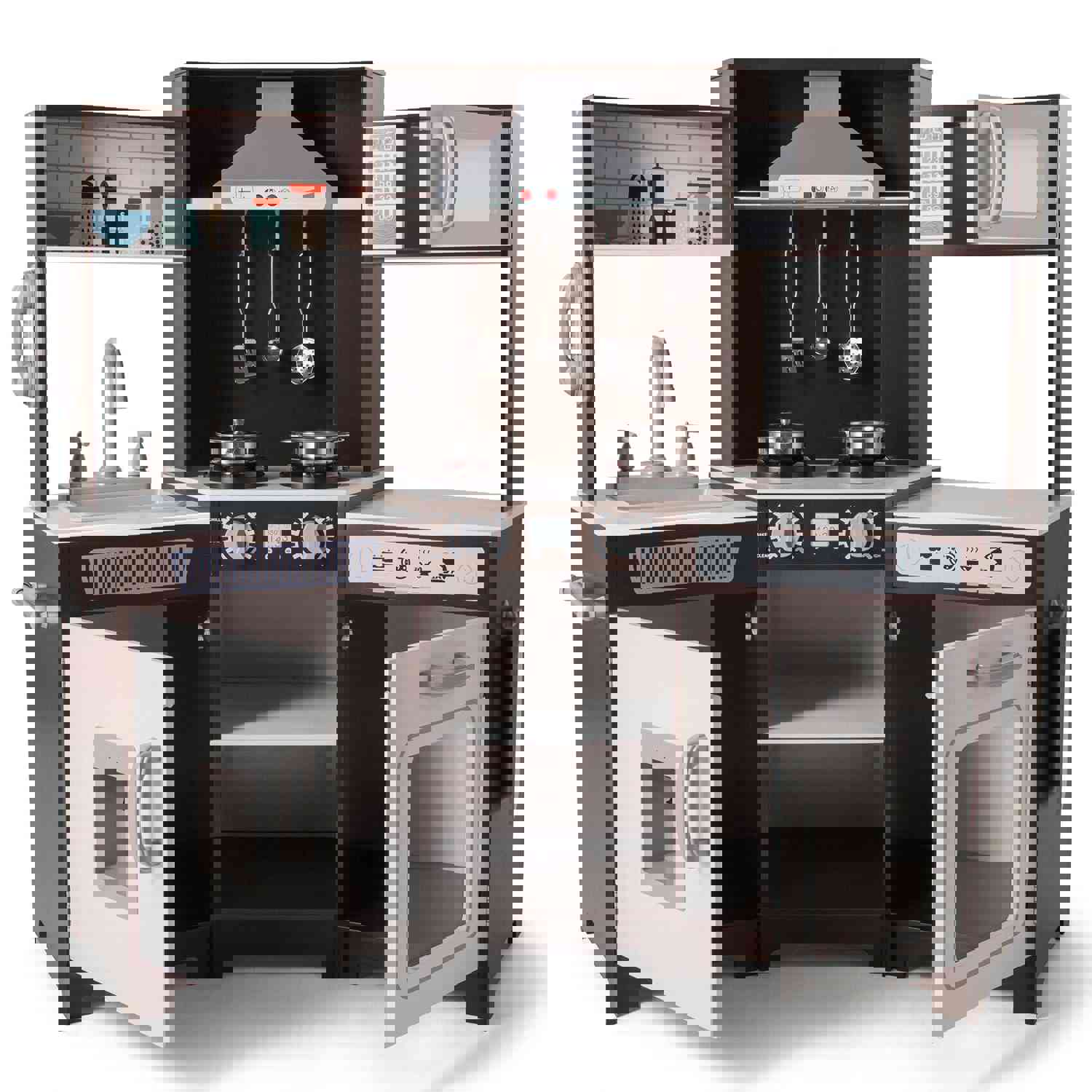 Joyldias Premium Wooden Play Kitchen Set for Toddlers