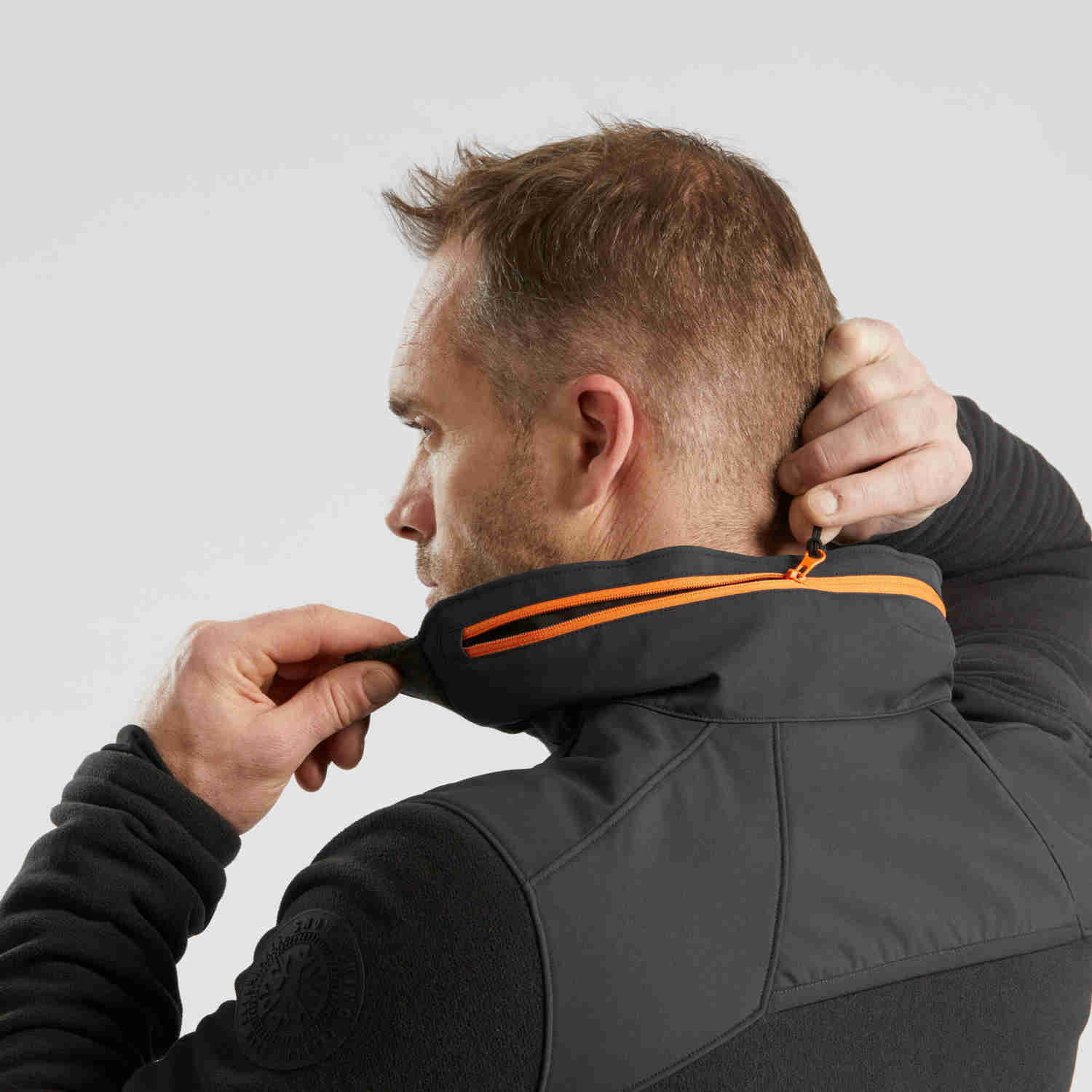 Quechua Men's SH500 Waterproof Hiking Fleece Jacket