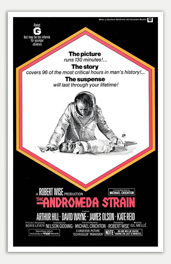 Andromeda Strain - 11 x 17 Movie Poster Reprint, 1971