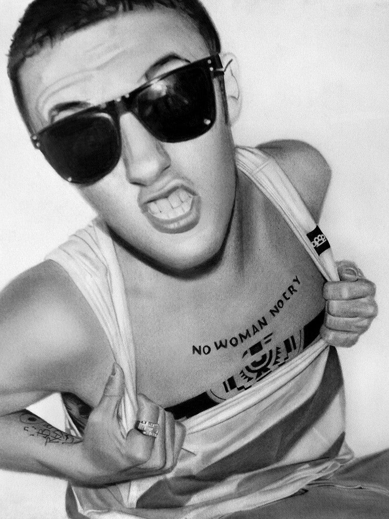 Mac Miller Tribute Poster - B/W No Woman No Cry Music Art
