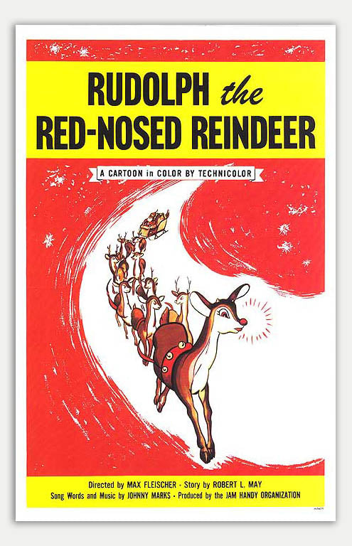 Rudolph the Red Nosed Reindeer - Classic 1948 Movie Poster
