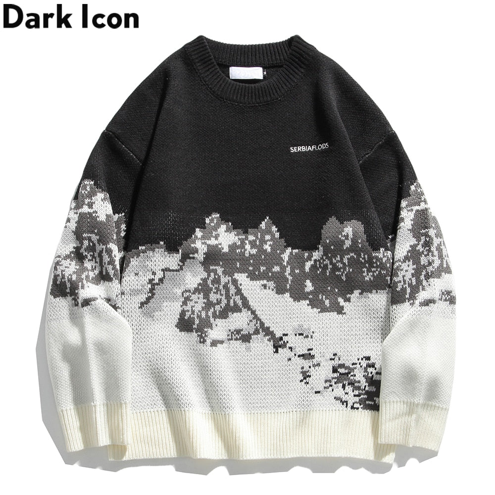 Stylish Letter-Patterned Preppy Sweater for Men and Women