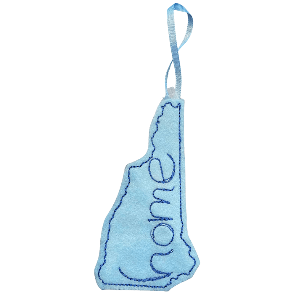 Handcrafted New Hampshire Felt Ornament