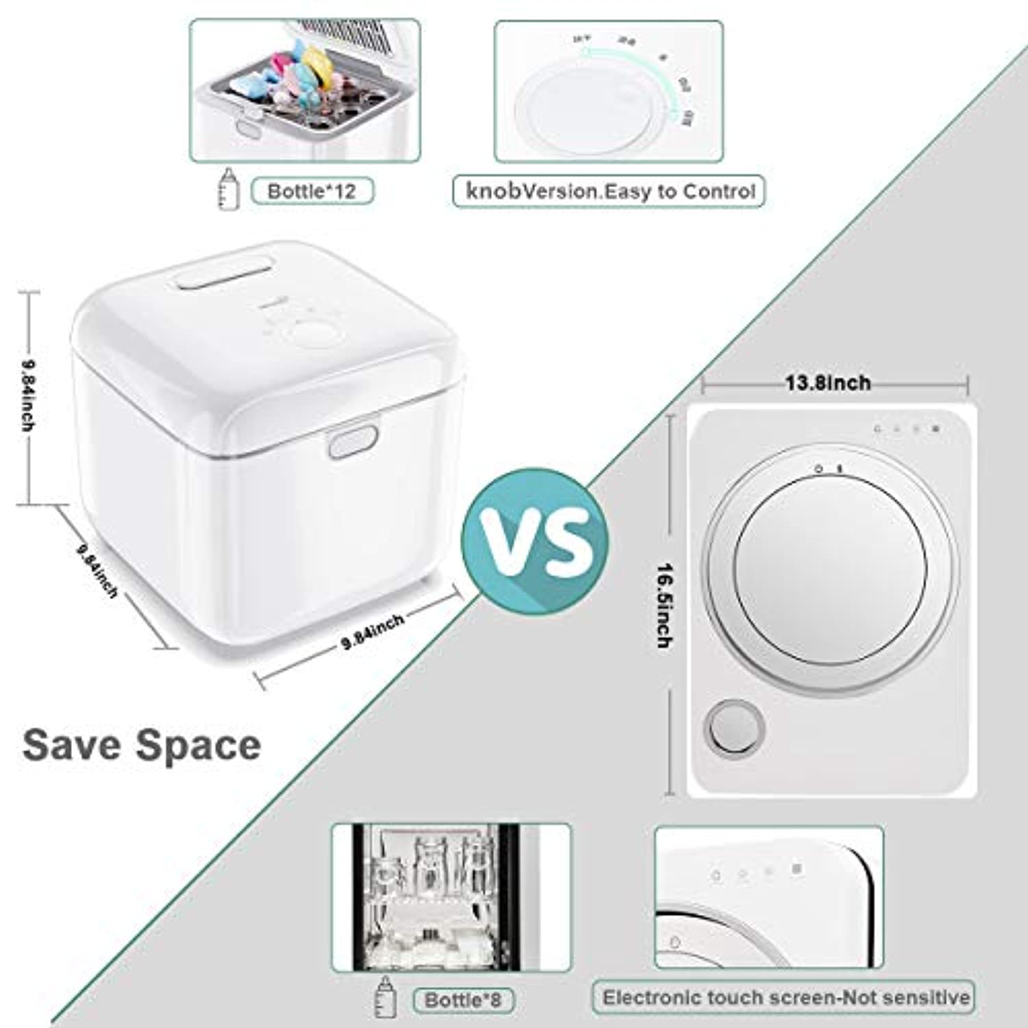 GROWNSY UV Sterilizer and Dryer for Baby Bottles and More
