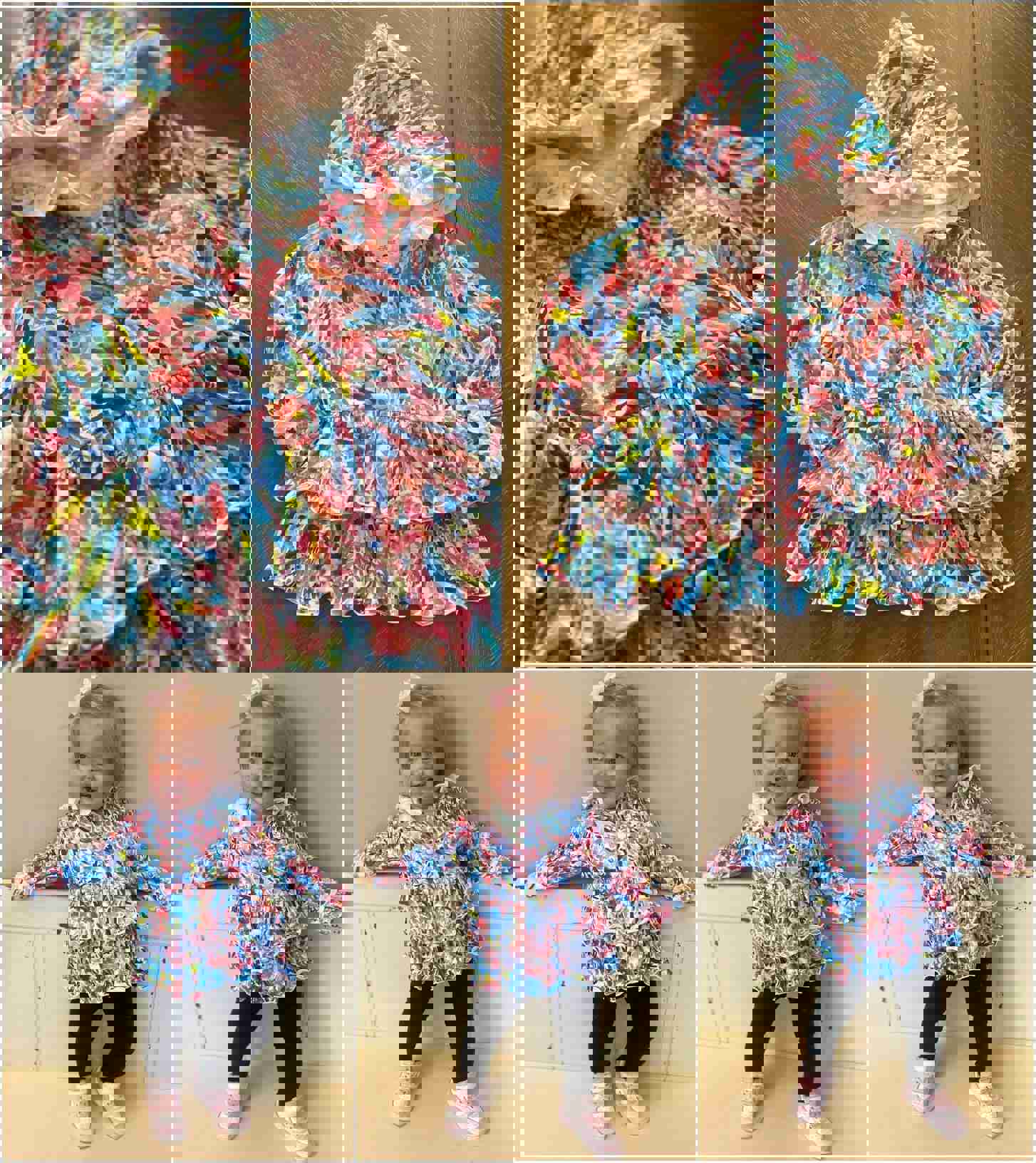 Stylish Multicolor Ruffle Jacket for Men and Women