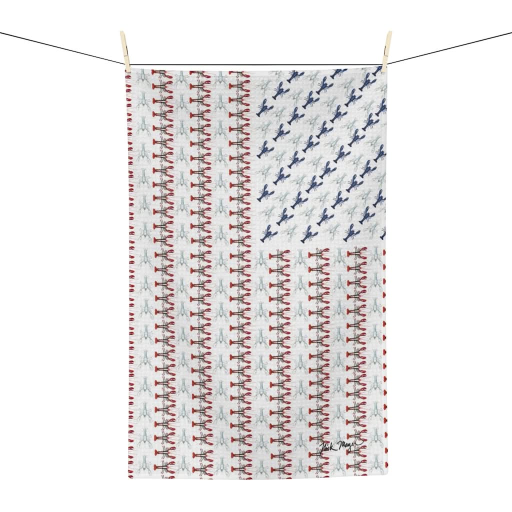 Vibrant American Lobster Soft Kitchen Towel