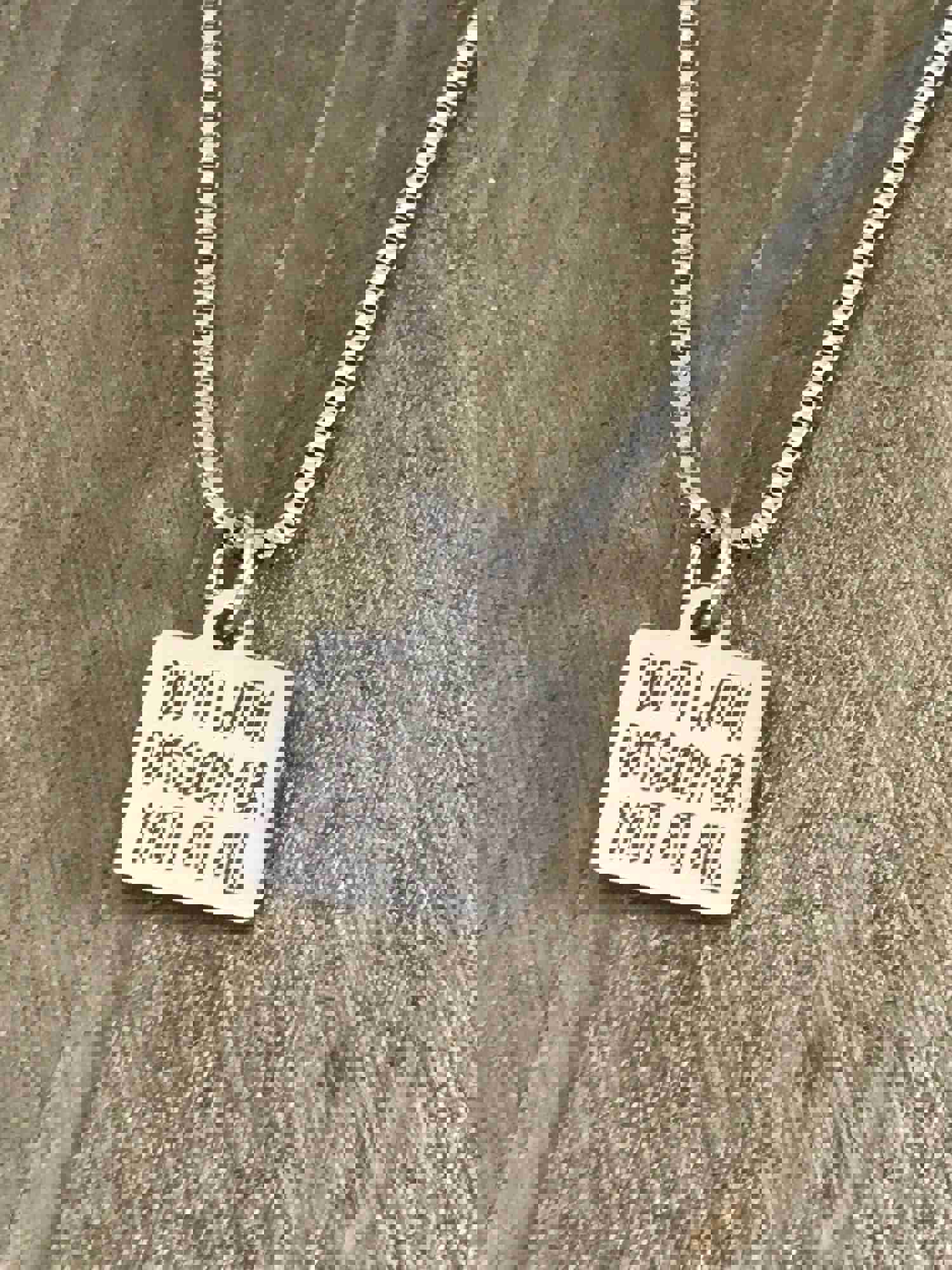 Inspirational "Do It With Passion" Stainless Steel Necklace