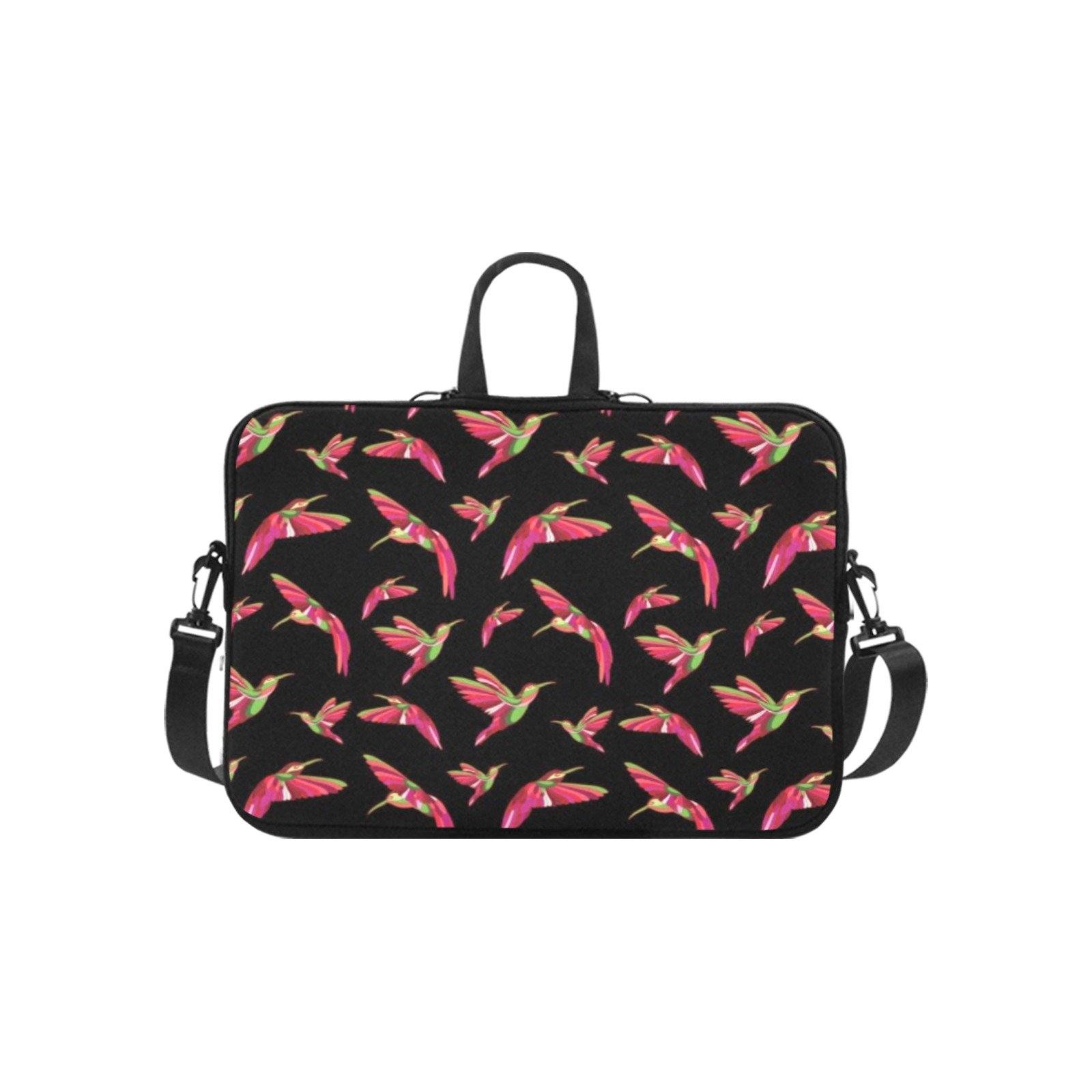 Vibrant Red Swift Hummingbird Laptop Handbag