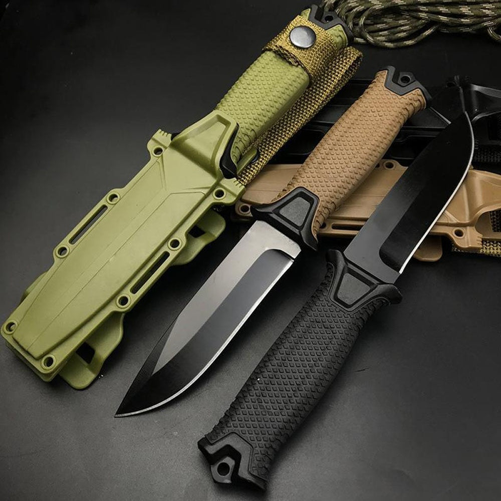 Rugged Outdoor Tactical Knife for Hunting, Self-Defense, and Survival