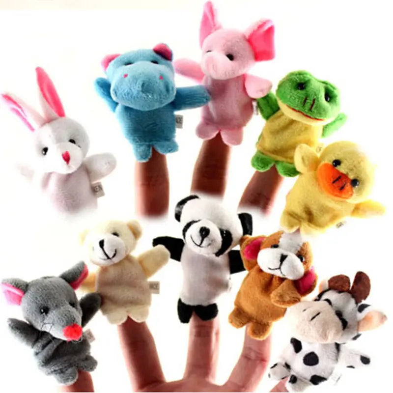 10-Piece Set: Adorable Mini Plush Finger Puppets for Kids