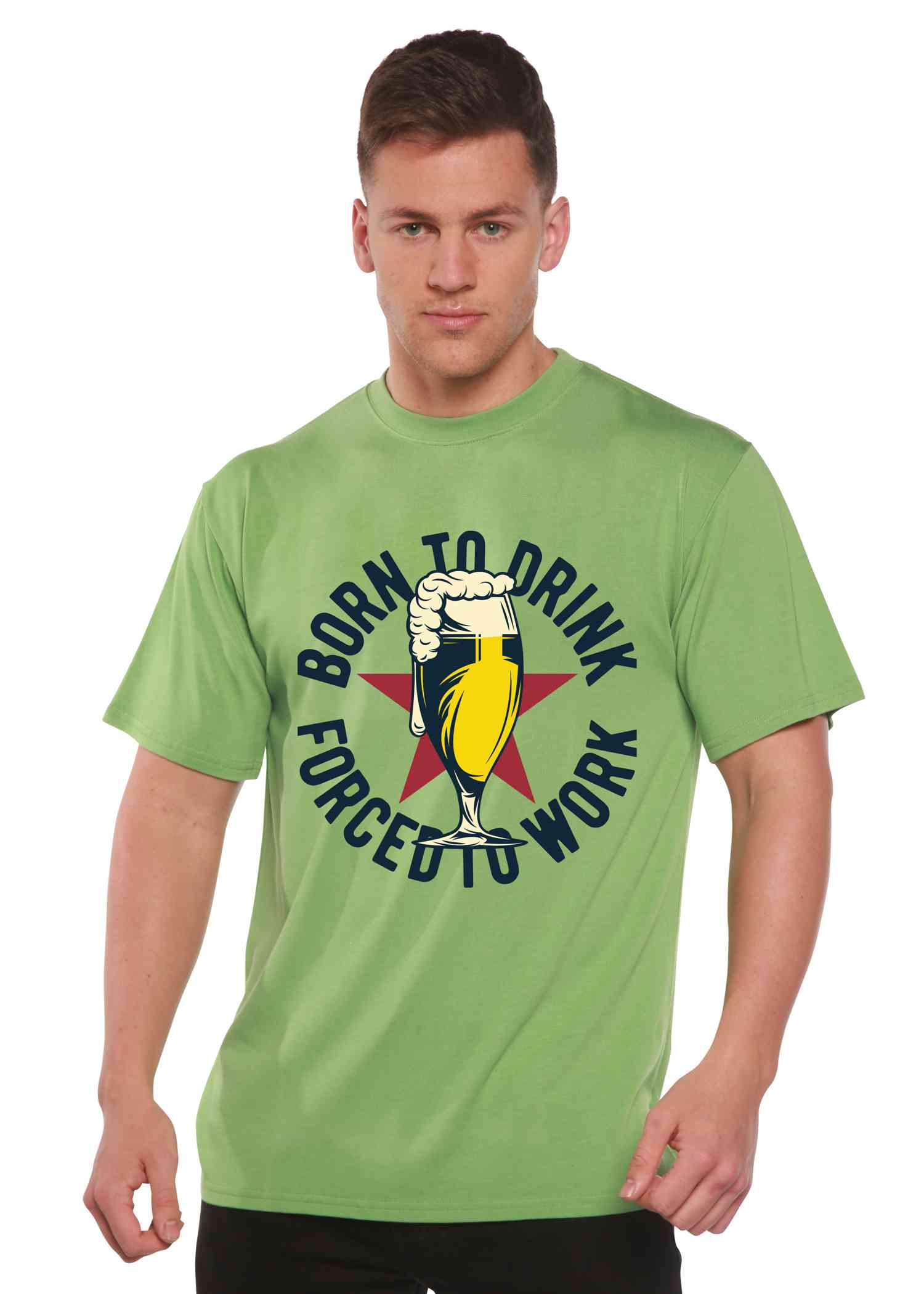 Eco-Friendly Men's Bamboo Viscose/Organic Cotton Graphic T-Shirt