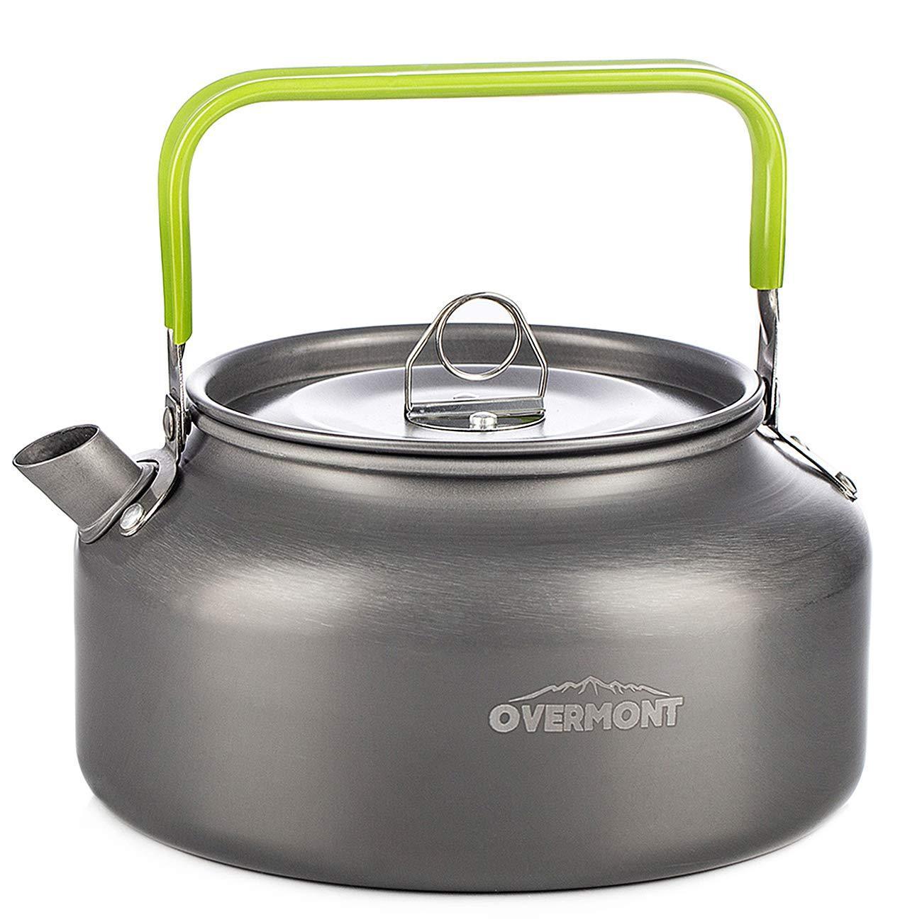 Overmont Camping Kettle - Safe, Lightweight Aluminum Outdoor Teapot
