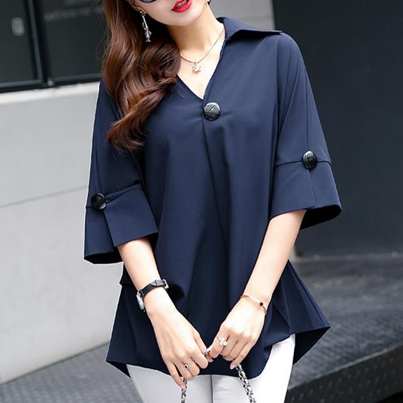Women's Plus Size Summer Chiffon Batwing Tee